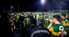 Kerry manager Jack O’Connor speaks to his team after the McGrath Cup match against Tipperary at Moyne-Templetuohy GAA Club in Tipperary. Photograph: James Crombie/Inpho
