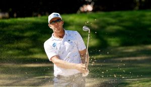 Ireland’s Séamus Power of Ireland plays a shot from a bunker on the sixth hole during the final round of the Sony Open in Hawaii at Waialae Country Club  in Honolulu, Hawaii. Photograph: Cliff Hawkins/Getty Images
