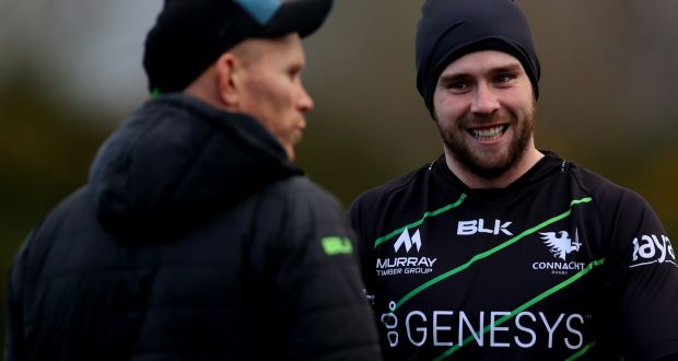 Connacht winger Mack Hansen is one of two uncapped players in the Ireland squad for the Six nations. Photograph:  James Crombie/Inpho