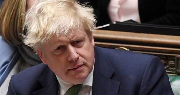  British PM Boris Johnson has announced the withdrawal of a controversial amendment. Photograph: Jessica Taylor/UK parliament/AFP via Getty Images