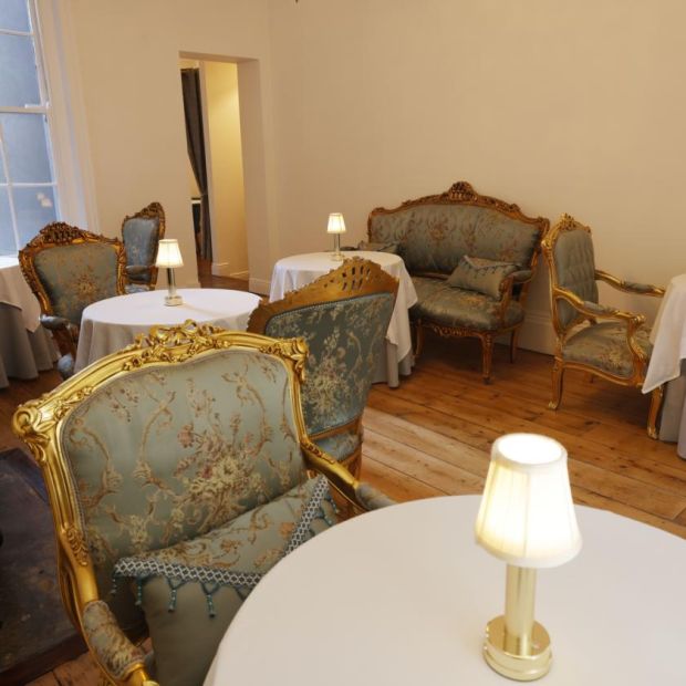 A three-course menu will be served for lunch and dinner in the two upstairs dining rooms