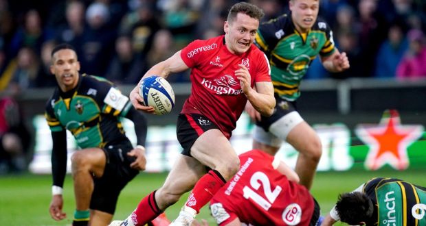 Ulster’s Michael Lowry was key in the province’s win over Northampton Saints. Photograph:  David Davies/PA Wire