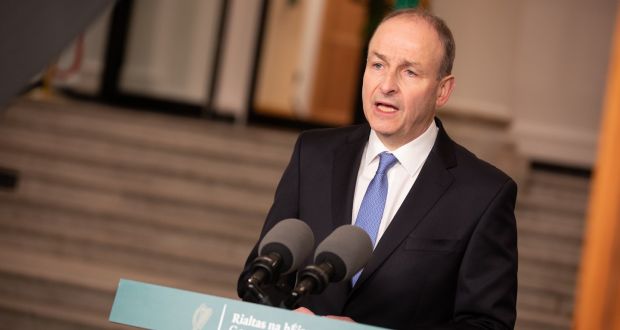 Taoiseach Micheál Martin: ‘Your collective efforts have saved thousands of lives.’ Photograph: Julien Behal/PA Wire 