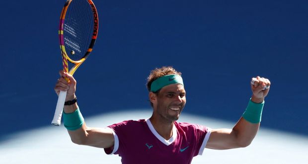 Rafael Nadal is into the quarter-finals of the Australian Open. Photograph: Hamish Blair/AP
