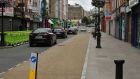 A widened footpath on Capel Street last summer ahead of pedestrianisation trials at weekends. Photograph: Alan Betson 