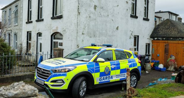 Gardai at the scene of an alleged sex assault in the grounds of St  Marys GAA at Ballydoogan, Sligo. Photograph: James Connolly