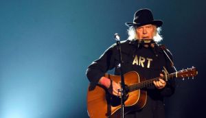 Neil Young: the musician said his decision was motivated by The Joe Rogan Experience, which is  Spotify’s most popular podcast. Photograph: Frazer Harrison/Getty Images