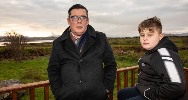 Maurice O’Connell with his son Jason from Cahersiveen, Co Kerry. Jason was given a ‘cocktail of drugs’ to treat his ADHD, Mr O’Connell says. Photograph:  Alan Landers