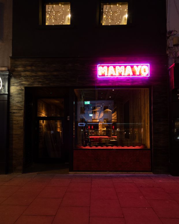 The entrance to Mama Yo at 76 Camden Street, Dublin 8.