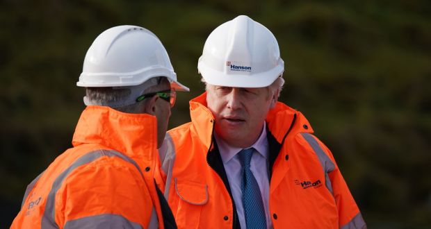 British prime minister Boris Johnson in North Wales on Friday. Photograph: Peter Byrne/PA Wire