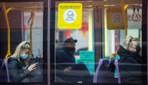   Luas in Dublin city centre: Even without cutting fares,   people are opting more for public transport. Photograph: Tom Honan