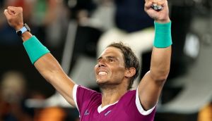 Spain’s Rafael Nadal is into the Australian Open final. Photograph: Martin Keep/Getty/AFP