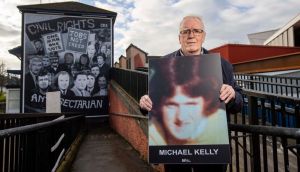 John Kelly, brother of Michael Kelly who was killed on Bloody Sunday in Derry’s Bogside in 1972. Michael was only 17 when he was killed. Photograph: Liam McBurney/PA Wire