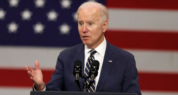 President Biden said American troops would be sent to Eastern Europe as the threat of a Russian invasion of Ukraine continues to weigh on the US. Photograph: EPA/David Maxwell 