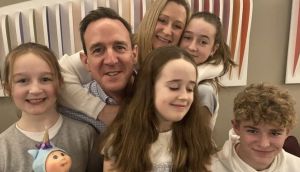 Richard O’Halloran reunited with his wife Tara and four children at Dublin Airport this morning. His wife tweeted: “Thank you everyone for all your support. We are so unbelievably happy to have him back…”