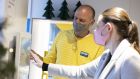 A Ikea adviser with a customer. The company has introduced a new Dublin city-centre-based service that provides customers with a free consultation with a designer. Photograph: Ikea.