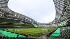 Aviva Stadium: would be one of the grounds to host the   six to eight matches held in the Republic of Ireland.   Photograph: Evan Treacy/Inpho 