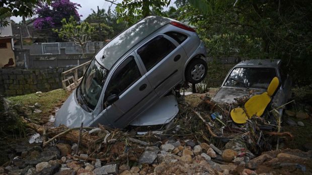 Since December, heavy rains have triggered deadly floods and landslides in northeast Brazil. Photograph: Carl De Souza/AFP via Getty