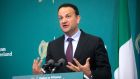 A meeting between Mr Varadkar and the three men took place on Tuesday, described as ‘frank’ and far from  acrimonious. Photograph:  Gareth Chaney/ Collins Photos