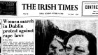 A front-page report from October 1978 about a protest at violence against women at which the creation of the Rape Crisis Centre was announced.
