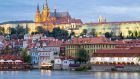 Prague Castle, ranked Europe’s third most statistically beautiful landmark, overlooking the Old Town and Vlatava River. Photograph: iStock