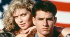 Kelly McGillis and Tom Cruise in an iconic image from Top Gun (1986)