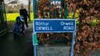 Orwell Road: Councillors want to change its name to Independent Ukraine Road as a gesture of solidarity with Ukraine and of criticism of the Russian government. Photograph: Gareth Chaney/Collins