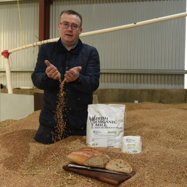 Wheat farmer Mark Gillanders from Monaghan mills his produce for the Irish market. There aren’t many farmers like him. Photograph: Philip Fitzpatrick