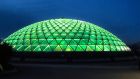 Vancouver’s Bloedel Conservatory taking part in the 2020 St Patrick’s Day Global Greening. Photograph: Tourism Ireland.