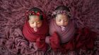 PERFECT PAIR: Twins take part in a newborn photo shoot by photographer Fanny Nurdiana in Banda Aceh, Indonesia on March 18th. Photograph: Chaideer Mahyuddin/AFP via Getty Images