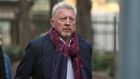 Boris Becker arrives at Southwark Crown Court in the UK as he goes on trial over charges relating to his bankruptcy. Photograph: James Manning/PA