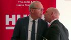 Minister for Foreign Affairs Simon Coveney had been delivering a speech on ‘building common ground’ at an event organised by the John and Pat Hume Foundation in Belfast when the security alert happened.