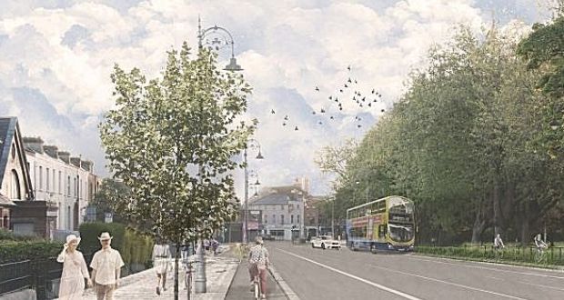 Artist’s impression of the project showing the view towards Fairview.