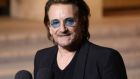 Bono and U2 are supporting the “Stand Up for Ukraine” fundraising campaign. File photograph: Ludovic Marin/AFP/Getty