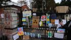 The Rathgar embassy has been focal point for demonstrations against Russia since its invasion of Ukraine on February 24th. Photograph Nick Bradshaw