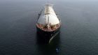 The LNG Aquarius liquefied natural gas tanker offshore in Jakarta, Indonesia.   Photograph: Dimas Ardian/Bloomberg
