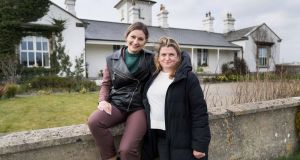 Rebecca O'Flanagan with Lana Udachina at Moy House, Lahinch, Co Clare. Photograph: Eamon Ward 