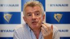 Ryanair chief executive Michael O’Leary. The outlook for the airline is positive in spite of large losses recorded last year. Photograph: Jonathan Brady/PA Wire
