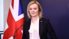  British foreign secretary Liz Truss: ‘Today we are stepping up our campaign to bring Putin’s appalling war to an end with some of our toughest sanctions yet.’  Photograph:Tomasz Gzell/EPA  