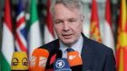 Finnish foreign minister Pekka Haavisto: Since the invasion, support for Nato membership has ballooned in Finland, which shares a long border with Russia and has been invaded by its neighbour in the past. Photograph: Olivier Hoslet/ EPA