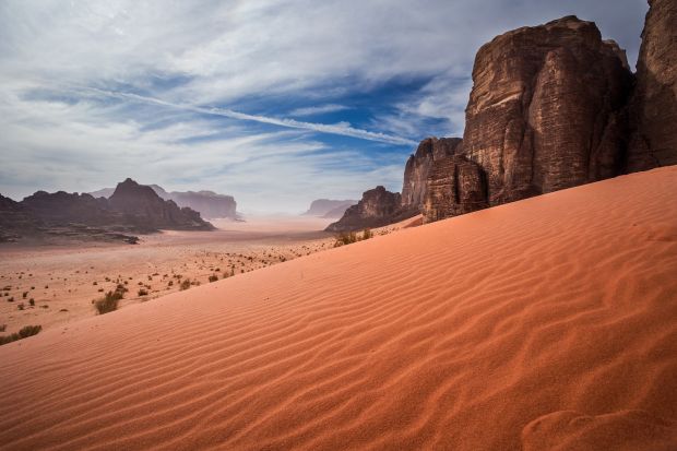 Explore the Wadi rum desert in Jordan.