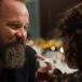 Peter Sarsgaard, as hotshot intellectual Professor Hardy, with Jessie Buckley, playing Leda, in The Lost Daughter. Photograph: Yannis Drakoulidis/Netflix 