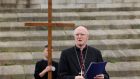 “You don’t need me to bring home to you the horror and darkness of these days … the graves of the innocent victims butchered in this ‘repugnant war,’said Catholic Archbishop of Dublin Dermot Farrell.  Photograph: Alan Betson / The Irish Times