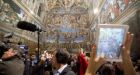 Michelangelo’s fresco The Last Judgment in the Sistine Chapel. Photograph: EPA