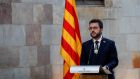 Catalonia’s president Pere Aragonès was reportedly hacked when he was still vice-president of the region. Photograph: Alberto Estevez/EPA