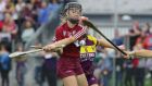 Kate Moran playing for Galway in the 2017 All-Ireland under-16A Camogie Championship final. Photograph: Lorraine O’Sullivan/Inpho