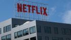 The Netflix  office building in Hollywood, California.  Netflix shares fell more than 30 per last week, after the streaming company reported a drop in subscribers for the first time in a decade. Photograph: Chris Delmas/AFP/Getty Images