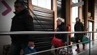 Ukrainian refugees  arrive at the international airport of Bordeaux from Moldova on Thursday. Photograph:  Philippe Lopez/AFP via Getty