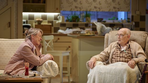 Catherine Byrne and Bosco Hogan in Una McKevitt’s One Good Turn. Hogan is nominated for a Supporting Actor award for his role in the show. Photograph: Ros Kavanagh