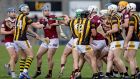Tempers flare between Westmeath and Kilkenny during their Leinster GAA Senior Hurling Championship Round 1 match at TEG Cusack Park in  Mullingar on April 16th. Photograph: John McVitty/Inpho